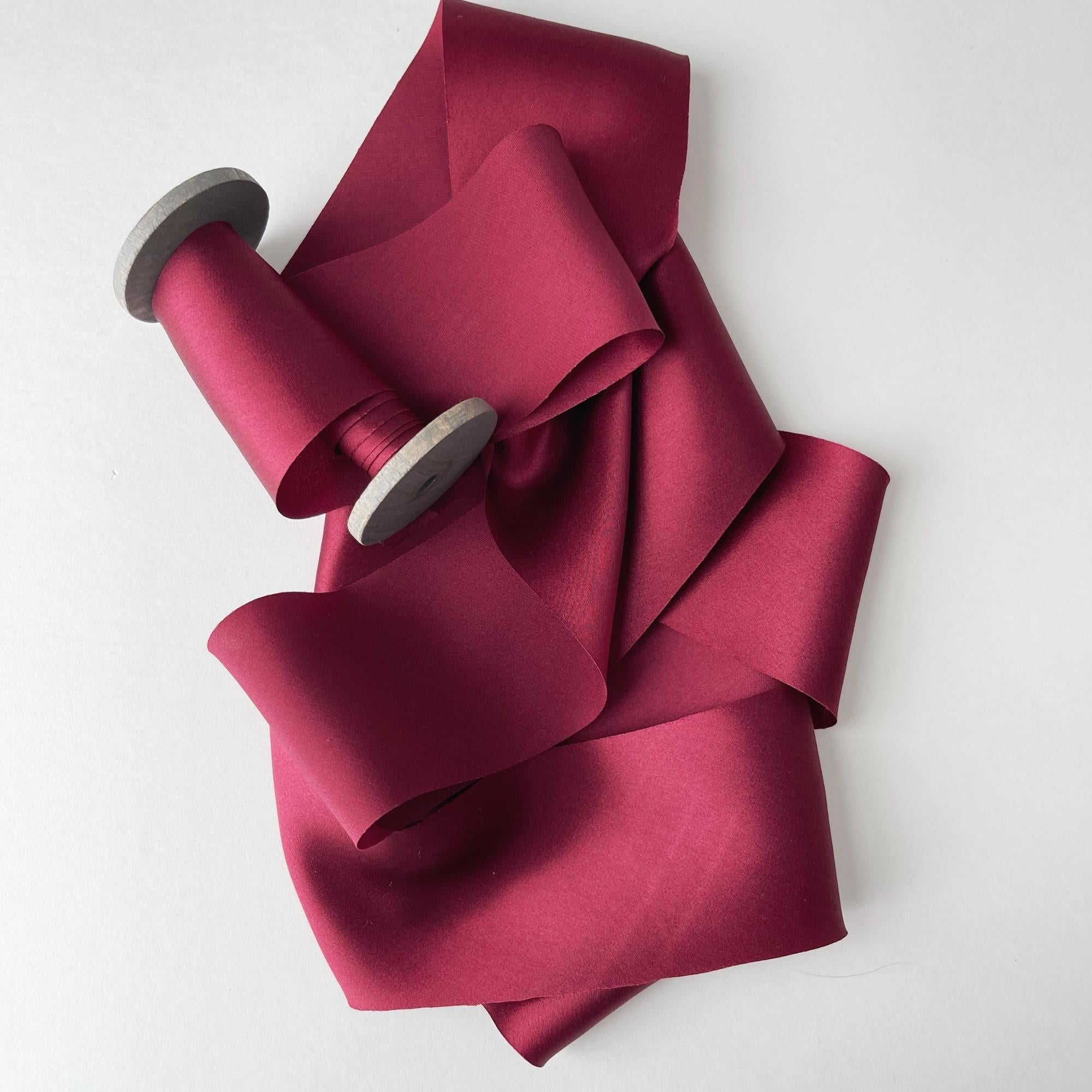 Pink Garnet Velvet Silk Ribbon – HoneySilks & CO