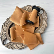 Caramel - Hand Frayed Silk Ribbon