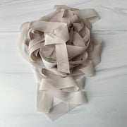 Clay - 3/4” Bias Cut Silk Chiffon Ribbon - 10 yards