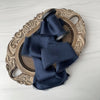 Navy - Dual Texture Silk Ribbon