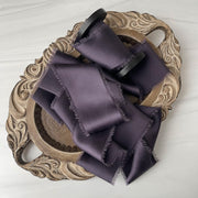 Eggplant - Dual Texture Silk Ribbon