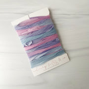 Hand Dyed Recycled Chiffon Ribbon - Watercolor