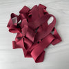 Merlot - 1” Bias Cut Silk Ribbon - 5 yards