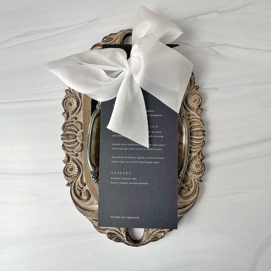 Heirloom Collection - Antiqued White Silk Ribbon