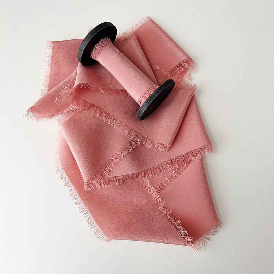 Classic Pink - Crepe Silk Ribbon – HoneySilks & CO