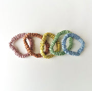 SET OF FIVE - 25mm MINI Skinny Scrunchies